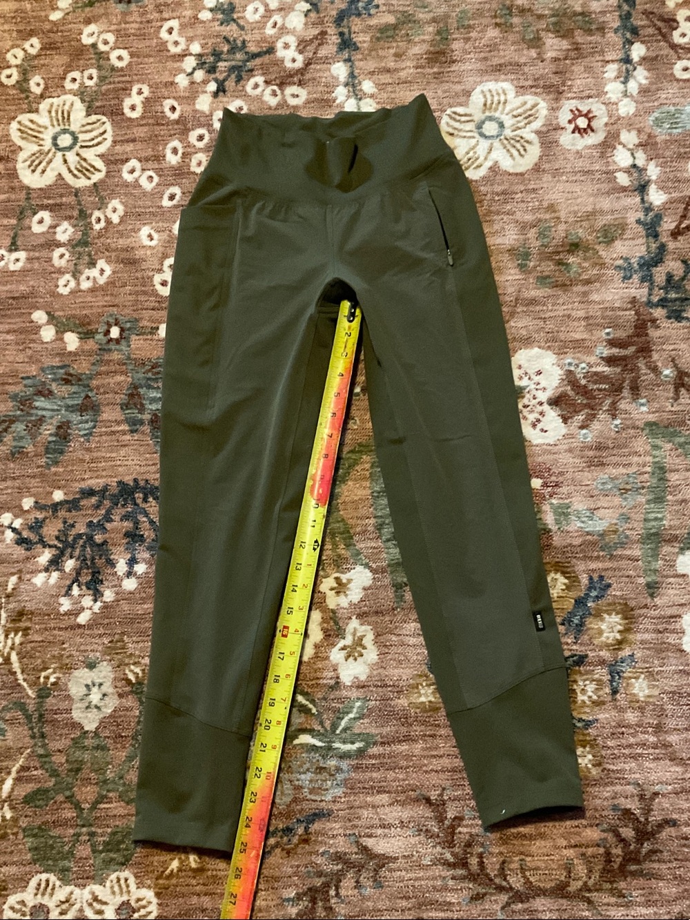 REI Olive Green High-Waist Performance Leggings